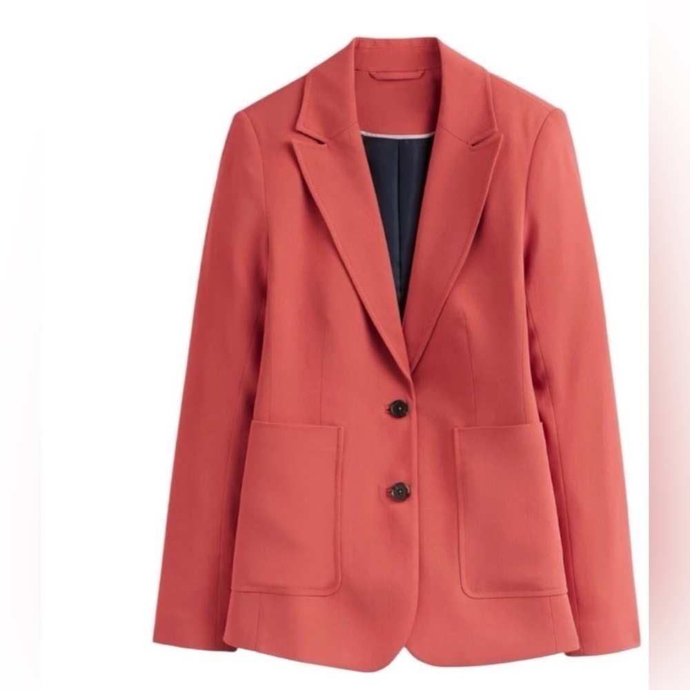 BODEN Blazer Jacket Lined Terra Cotta Red Business Office Size 2